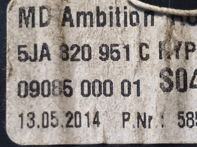 bontott SKODA RAPID Középső Szellőző