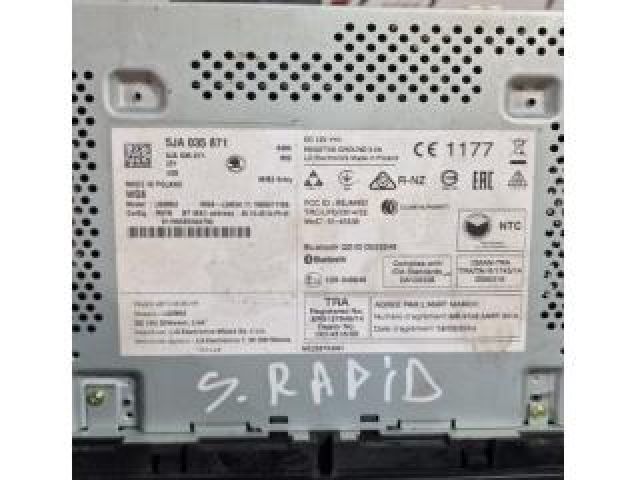 bontott SKODA RAPID Navigációs Fejegység