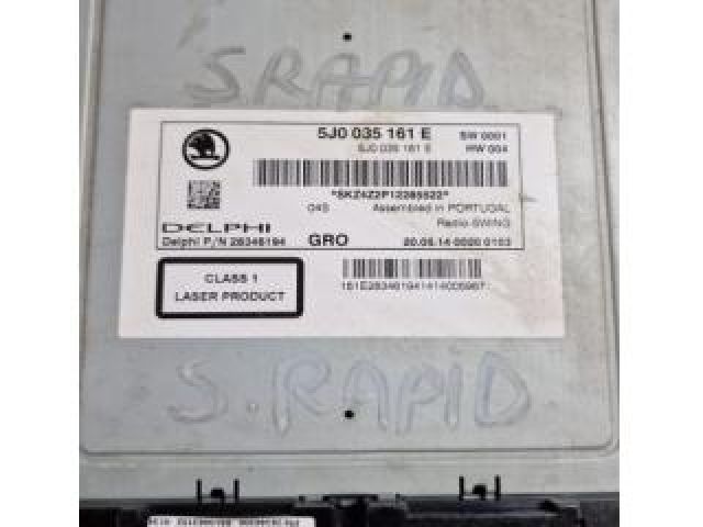 bontott SKODA RAPID Rádió / CD