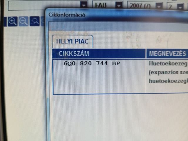 bontott SKODA ROOMSTER Klíma Cső