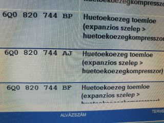 bontott SKODA ROOMSTER Klíma Cső