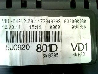 bontott SKODA ROOMSTER Kilométeróra