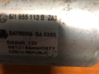 bontott SKODA ROOMSTER Első Ablaktörlő Szerkezet Motorral