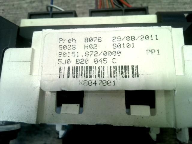 bontott SKODA ROOMSTER Fűtéskapcsoló