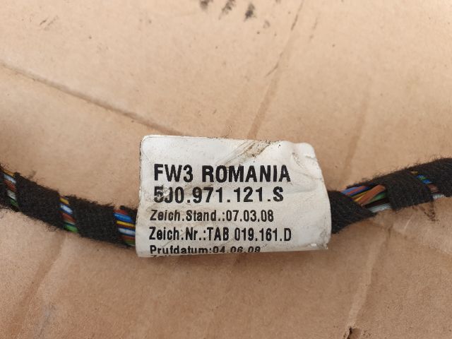 bontott SKODA ROOMSTER Jobb első Ajtó Kábelköteg