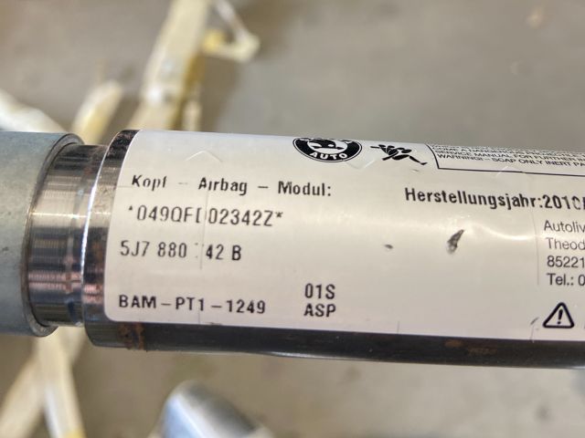 bontott SKODA ROOMSTER Jobb első Függöny Légzsák