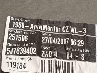 bontott SKODA ROOMSTER Jobb hátsó Ablakemelő Szerkezet (Mechanikus)