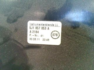 bontott SKODA ROOMSTER Kilométeróra Keret