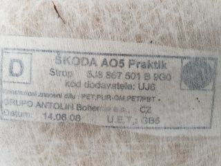 bontott SKODA ROOMSTER Tetőkárpit