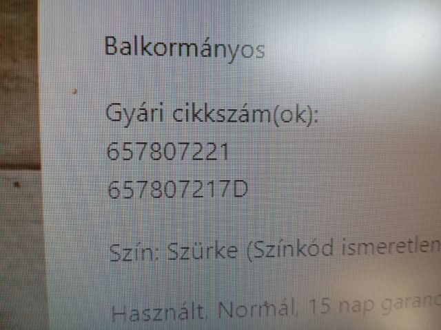 bontott SKODA SCALA Első Lökhárító (Részeivel)