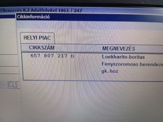 bontott SKODA SCALA Első Lökhárító (Üresen)