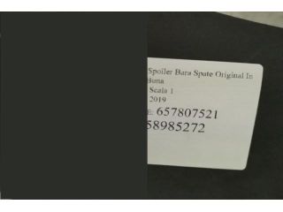 bontott SKODA SCALA Hátsó Lökhárító Alsó (Műanyag)