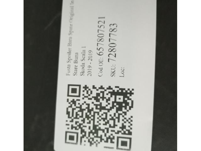 bontott SKODA SCALA Hátsó Lökhárító Alsó (Műanyag)