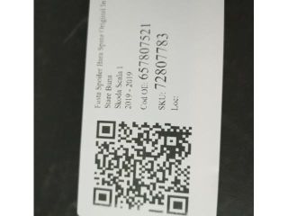 bontott SKODA SCALA Hátsó Lökhárító Alsó (Műanyag)