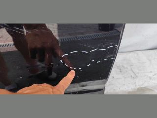 bontott SKODA SCALA Jobb hátsó Ajtó (Üres lemez)