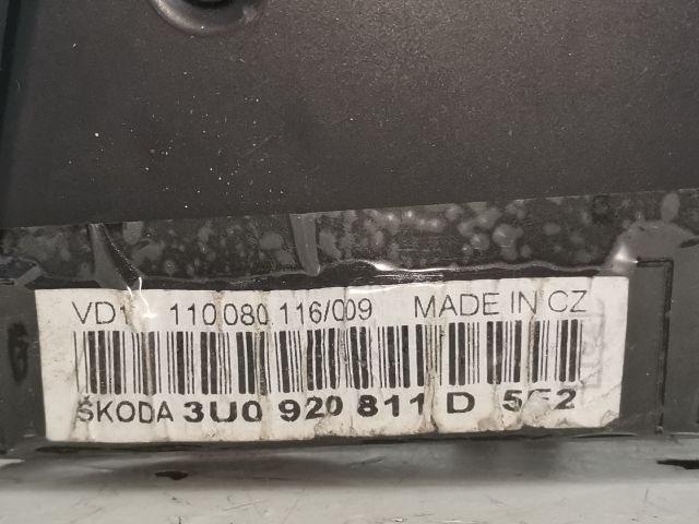 bontott SKODA SUPERB I Kilométeróra