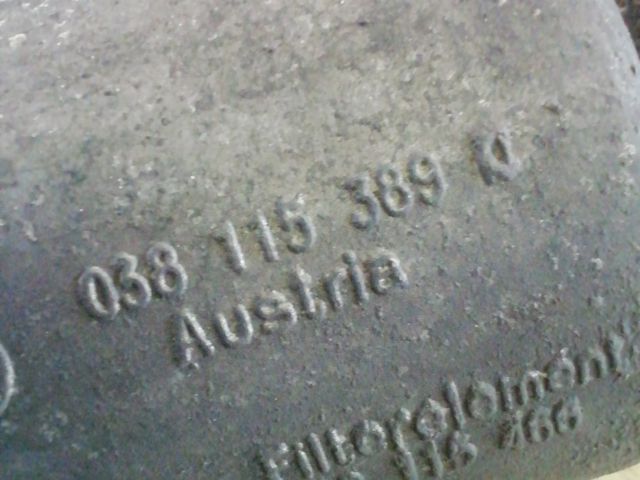 bontott SKODA SUPERB I Olajszűrő Ház