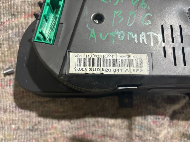 bontott SKODA SUPERB I Kilométeróra