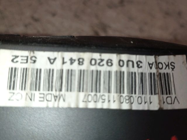 bontott SKODA SUPERB I Kilométeróra