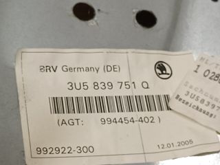 bontott SKODA SUPERB I Bal hátsó Ablakemelő Szerkezet (Elektromos)