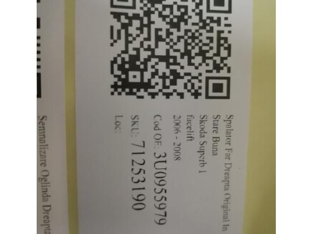 bontott SKODA SUPERB I Jobb Fényszórómosó Fúvóka