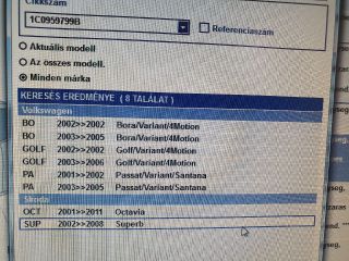 bontott SKODA SUPERB I Komfort Elektronika