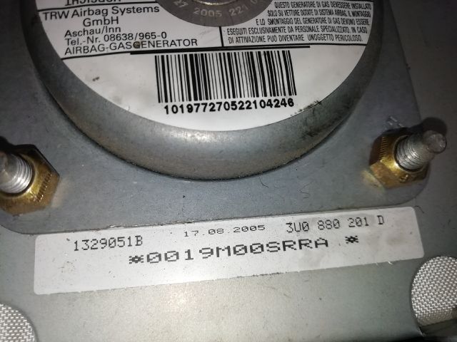 bontott SKODA SUPERB I Kormánylégzsák