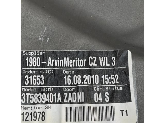 bontott SKODA SUPERB II Bal hátsó Ablakemelő Szerkezet (Elektromos)