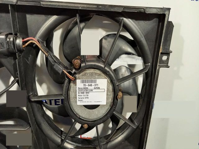 bontott SKODA SUPERB II Klímahűtő Ventilátor