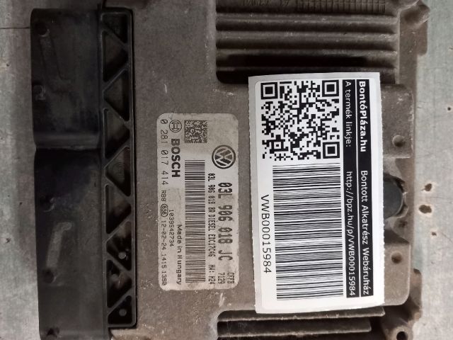 bontott SKODA SUPERB II Motorvezérlő