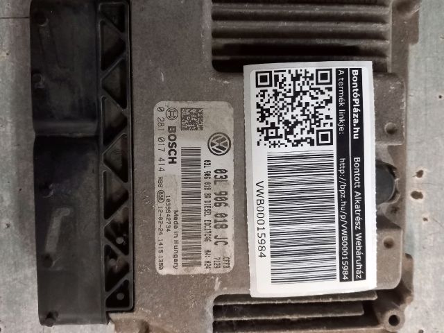 bontott SKODA SUPERB II Motorvezérlő