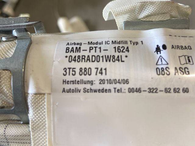 bontott SKODA SUPERB II Bal első Függöny Légzsák