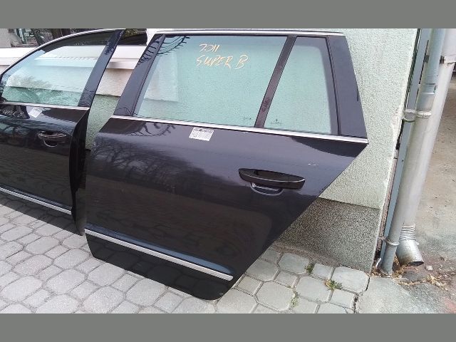 bontott SKODA SUPERB II Bal hátsó Fixüveg (Ajtóban)