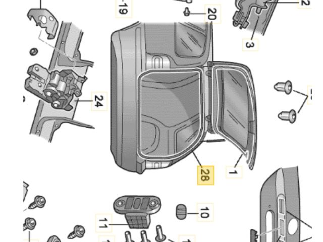 bontott SKODA SUPERB II Csomagtérajtó Gumikéder