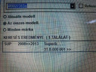 bontott SKODA SUPERB II Csomagtérajtó Motor Elektronika
