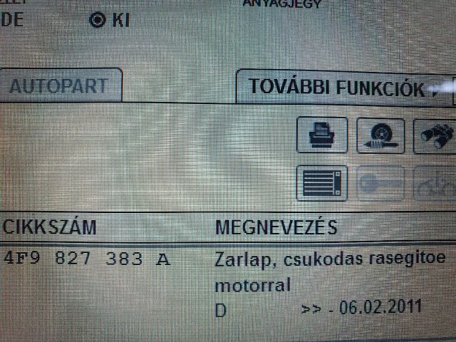 bontott SKODA SUPERB II Csomagtérajtó Motor Elektronika