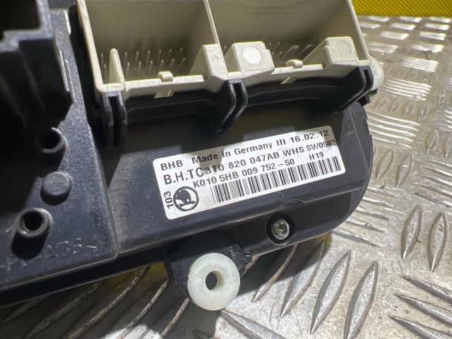 bontott SKODA SUPERB II Fűtéskapcsoló (Nem klímás)