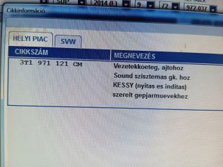 bontott SKODA SUPERB II Jobb első Ajtó Kábelköteg