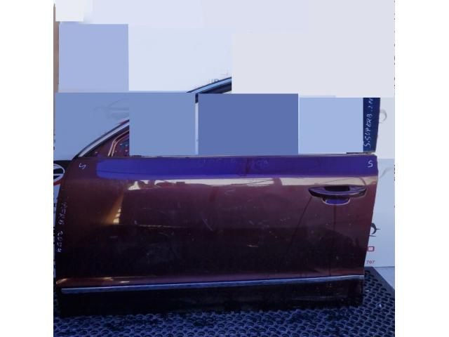 bontott SKODA SUPERB II Jobb első Ajtó (Üres lemez)