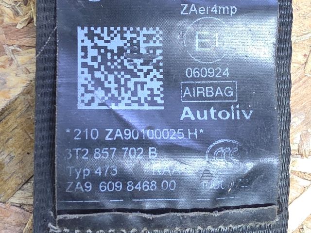 bontott SKODA SUPERB II Jobb első Biztonsági Öv