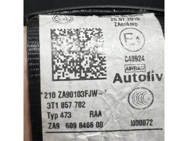 bontott SKODA SUPERB II Jobb első Biztonsági Öv