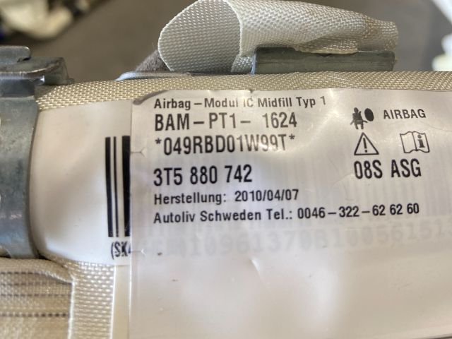 bontott SKODA SUPERB II Jobb első Függöny Légzsák