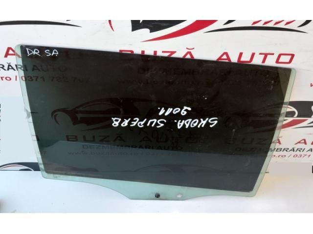 bontott SKODA SUPERB II Jobb hátsó Ablak