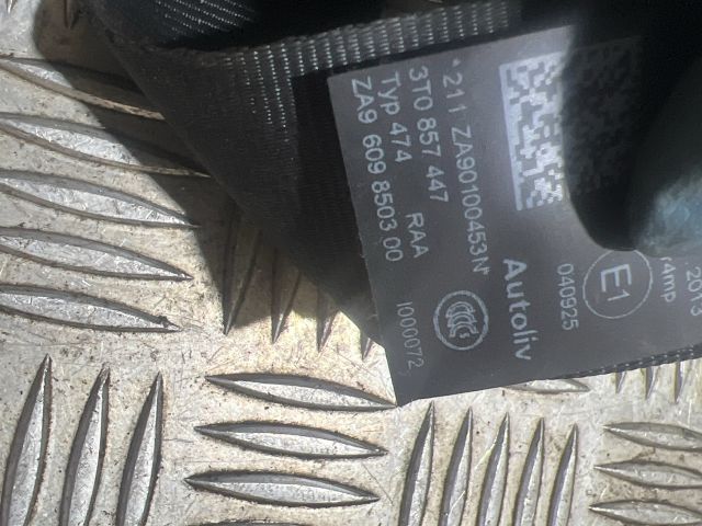 bontott SKODA SUPERB II Jobb hátsó Biztonsági Öv