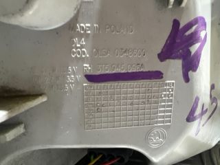 bontott SKODA SUPERB II Jobb Hátsó Lámpa