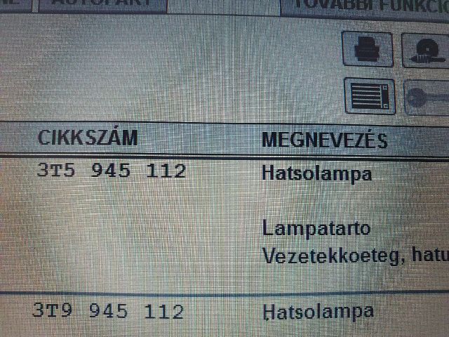 bontott SKODA SUPERB II Jobb Hátsó Lámpa