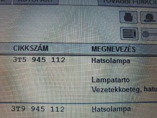 bontott SKODA SUPERB II Jobb Hátsó Lámpa