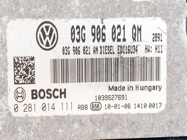 bontott SKODA SUPERB II Motorvezérlő