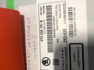 bontott SKODA SUPERB II Rádió / CD Kapcsoló