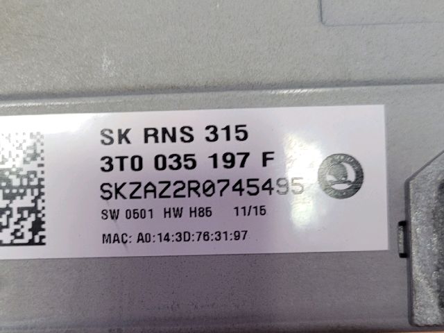 bontott SKODA SUPERB II Rádió / CD